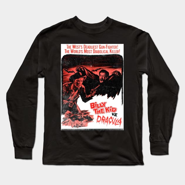 Billy the Kid vs Dracula Long Sleeve T-Shirt by zombill